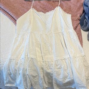 Elegant White Eyelet Women's Top